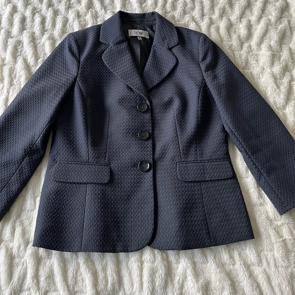 Le Suit Black Blazer size 8